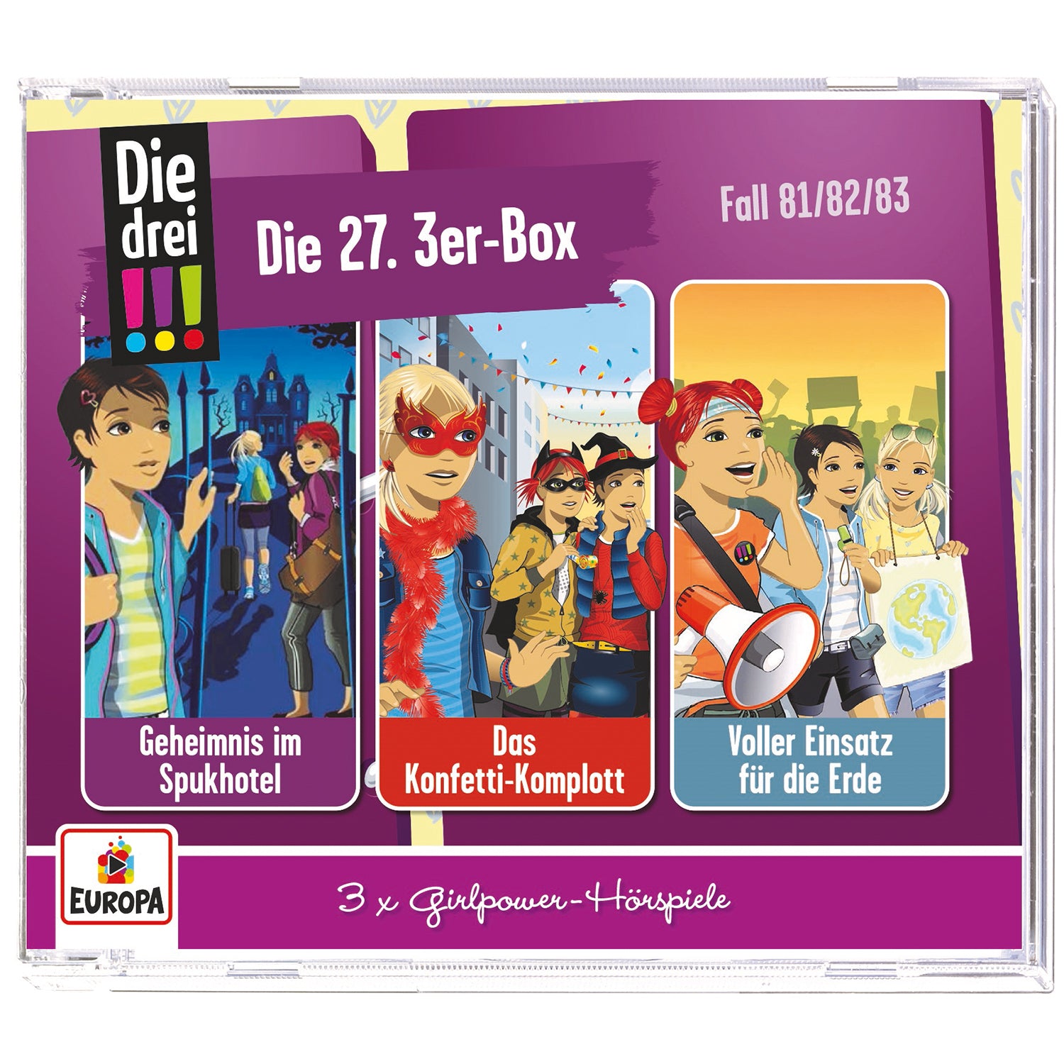 Die drei !!! 027./3er Box - Folgen 81-83 (CD Longplay) – EUROPA