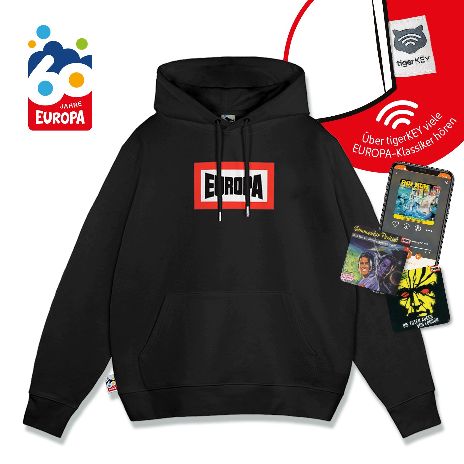 EUROPA - Jubiläums-Hoodie EUROPA inkl. tigerKEY NFC