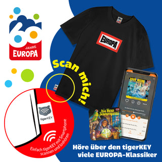 EUROPA - Jubiläums T&ndash;Shirt EUROPA inkl. tigerKEY NFC