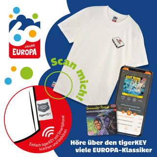 EUROPA - Jubiläums T&ndash;Shirt Kassette inkl. tigerKEY NFC