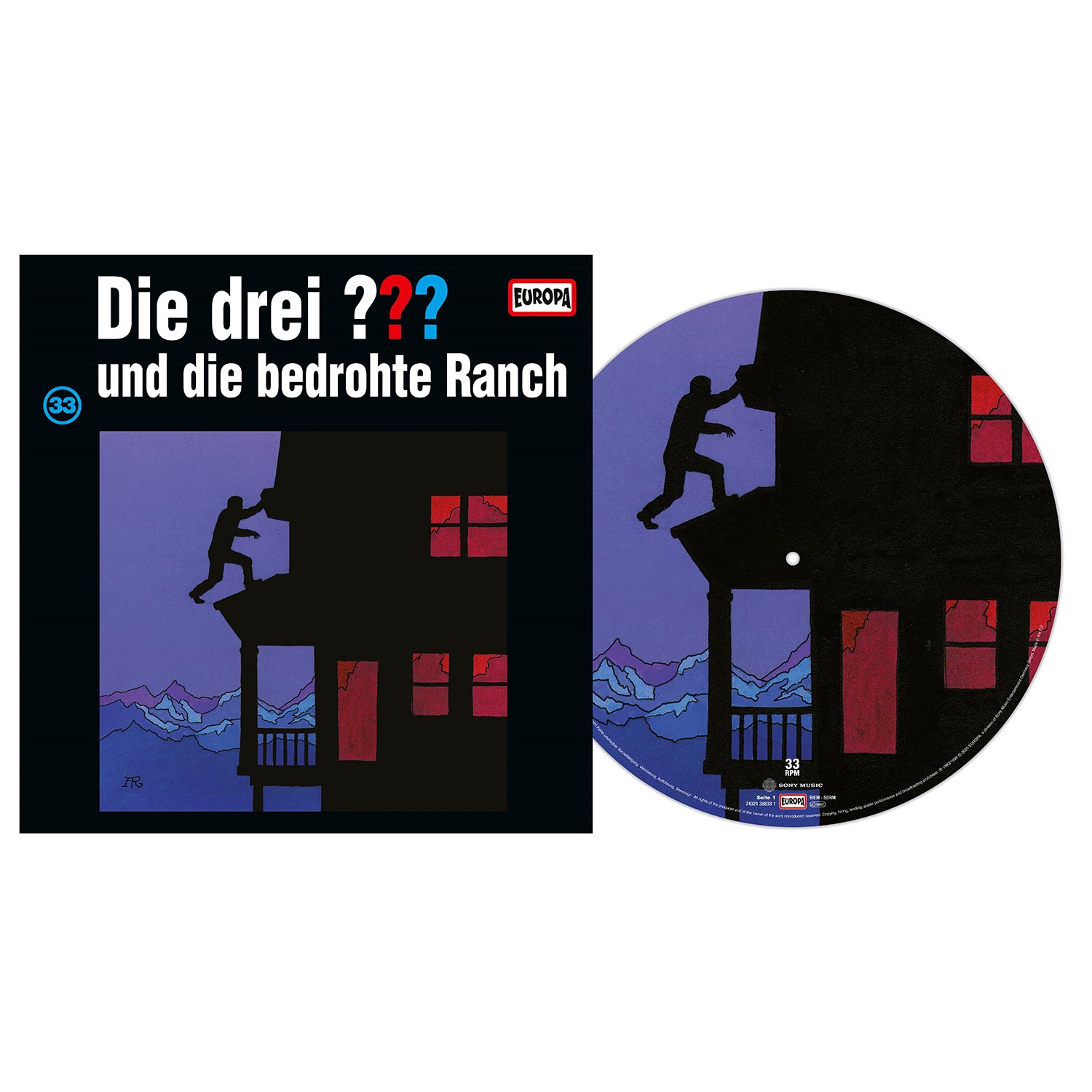 Die drei ??? - 033/und die bedrohte Ranch (Lim. Picture Vinyl 140gr)