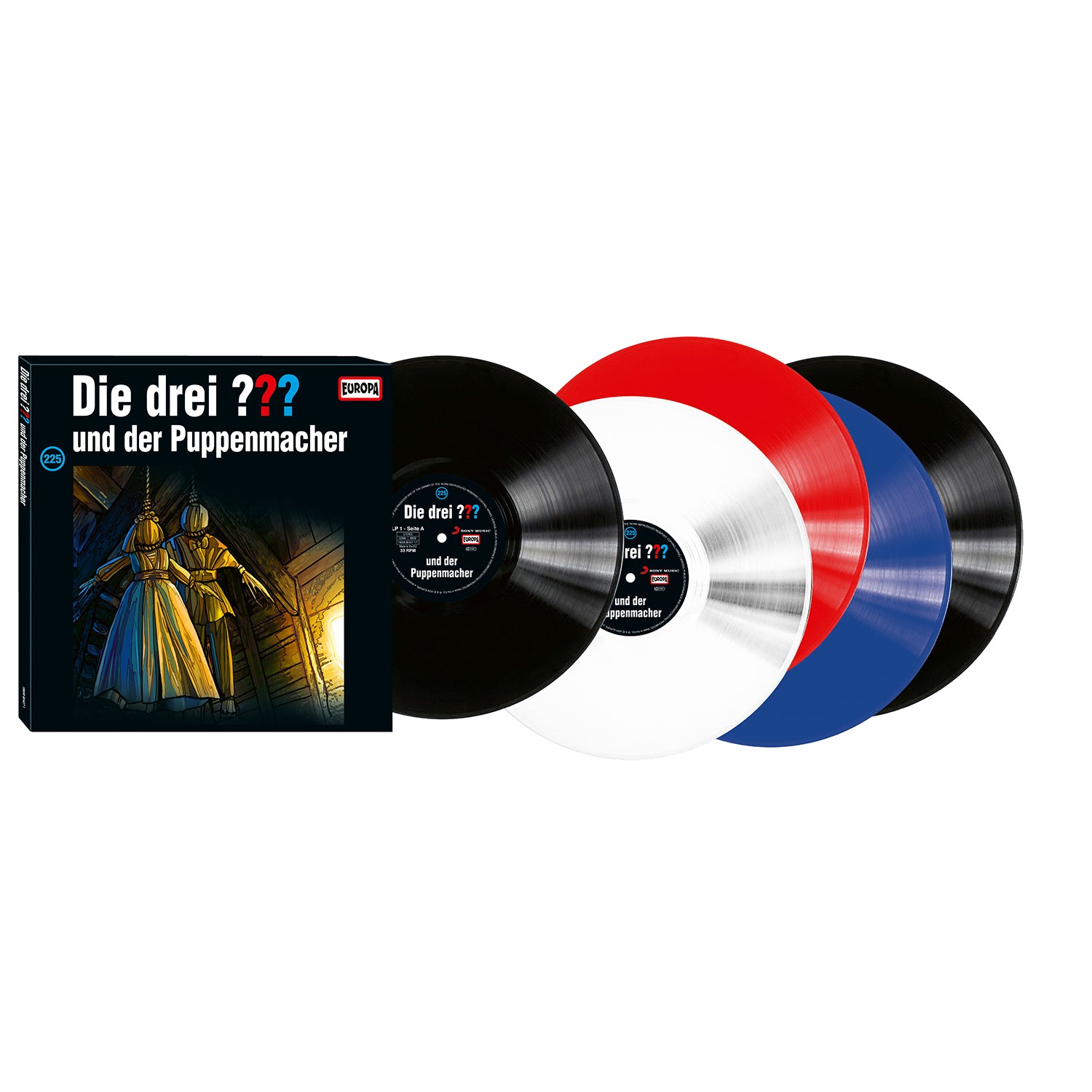 Die drei ??? - und der Puppenmacher // Jubiläumsfolge! (5x Vinyl Longplay 33 1/3)