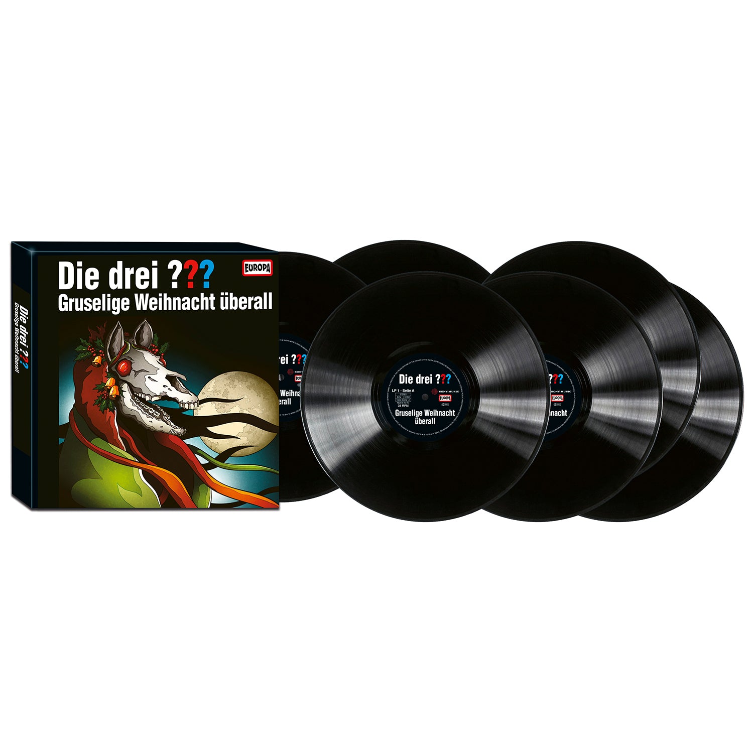 Die drei ??? – Adventskalender - Gruselige Weihnachten überall (limitiert 180g Vinyl schwarz) (Vinyl Longplay 33 1/3)