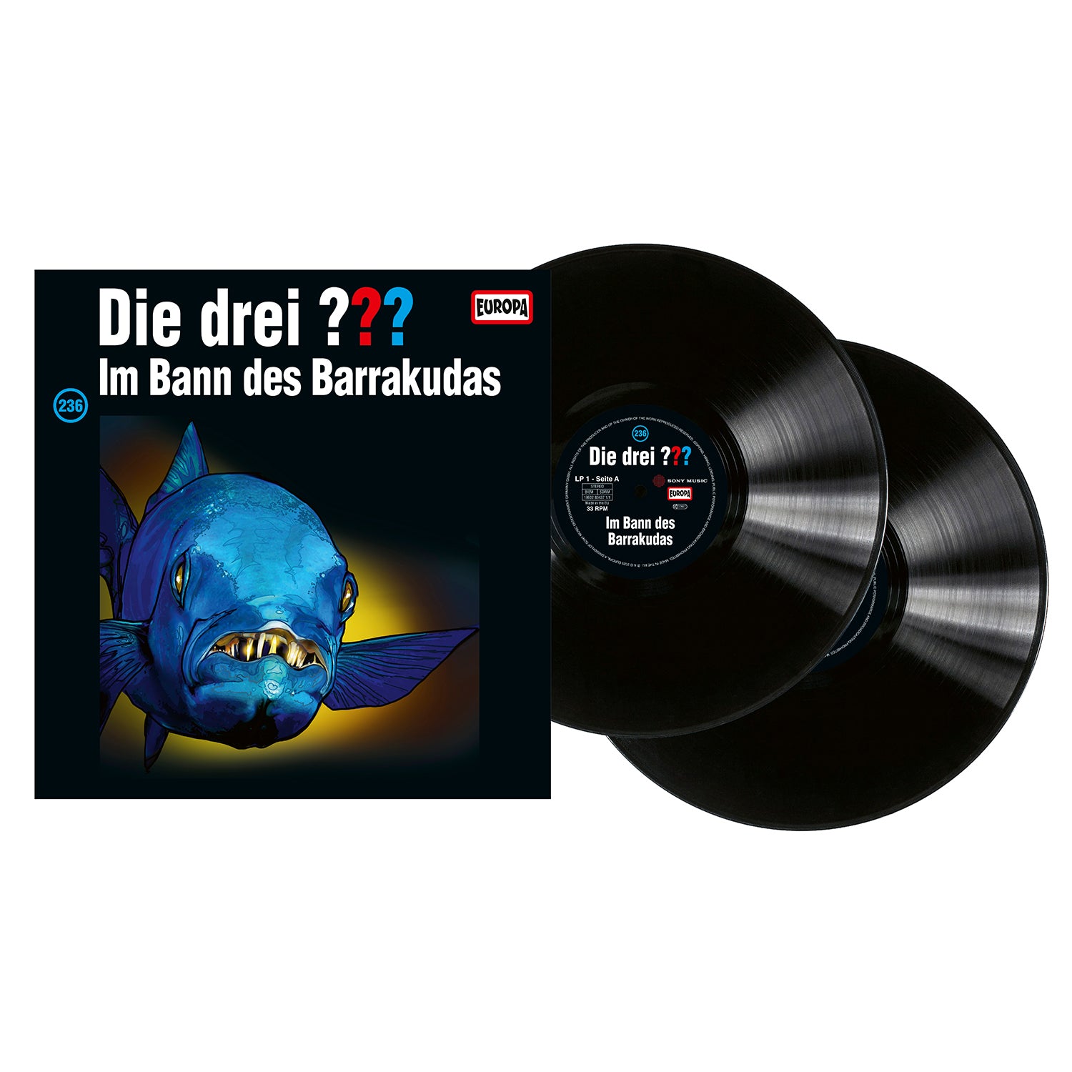 Die drei ??? – Folge 236: Im Bann des Barrakudas (limitiert 180g Vinyl schwarz) (Vinyl Longplay 33 1/3)