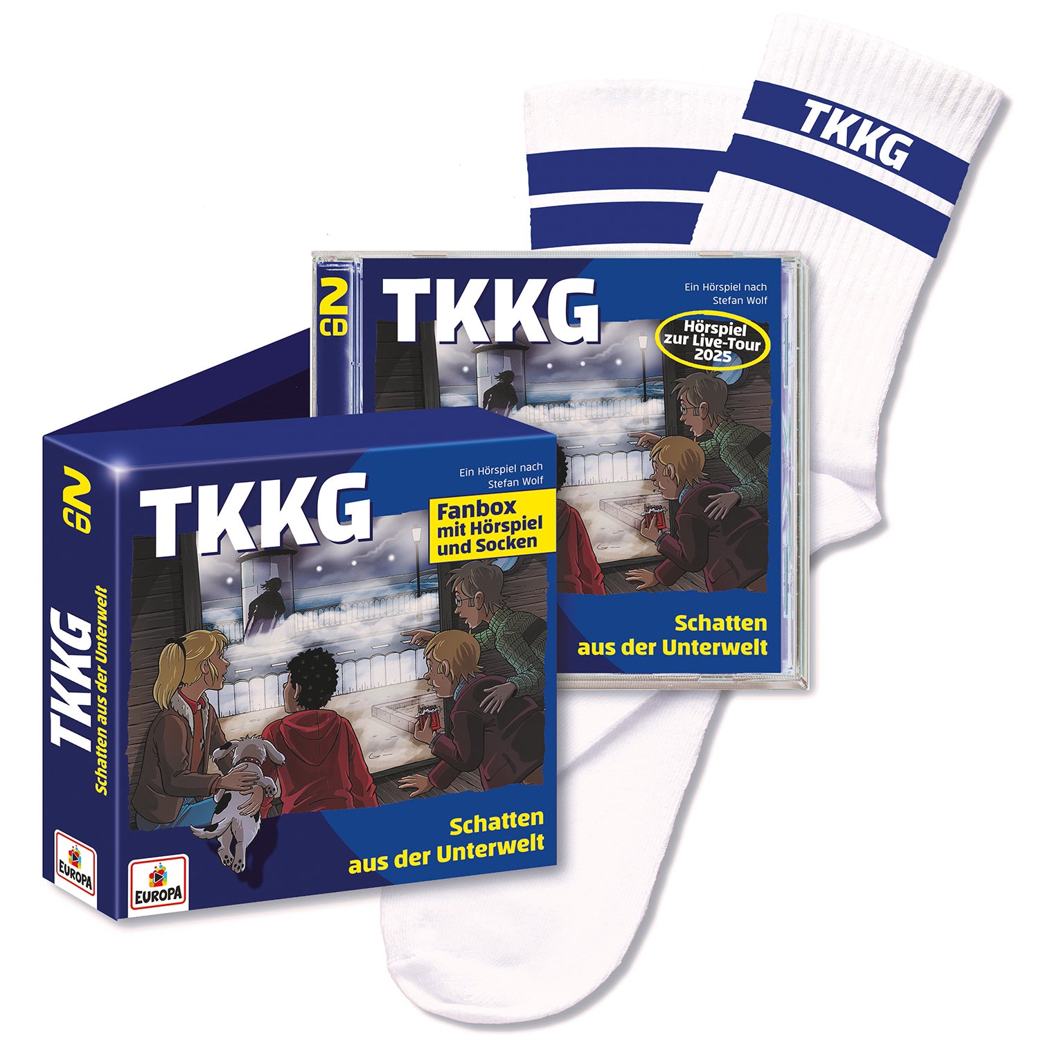 TKKG - Folge 236: Schatten aus der Unterwelt (limitierte Box mit Socken)