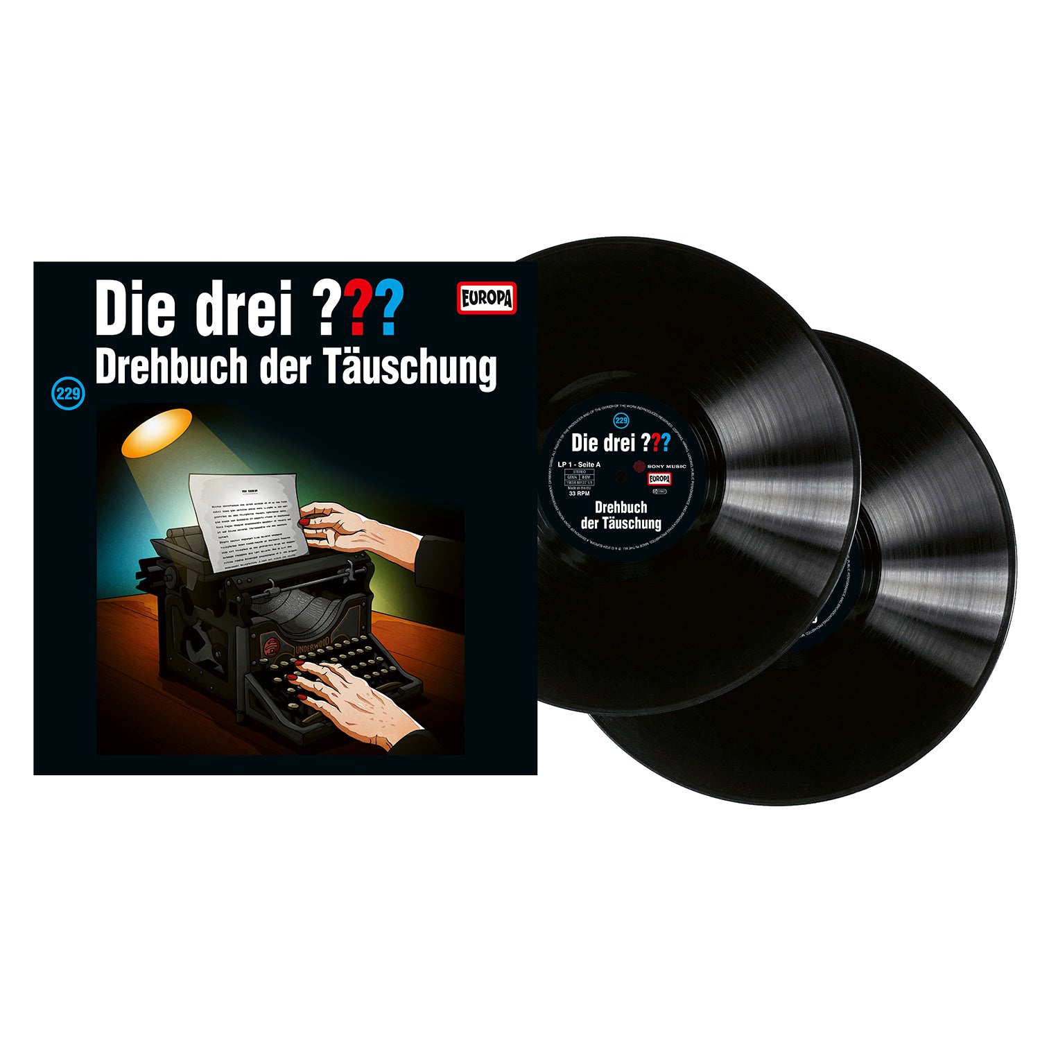 Die drei ??? - Folge 229: Drehbuch der Täuschung (limitiert 180g Vinyl schwarz)
